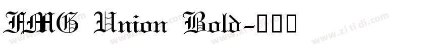 FMG Union Bold字体转换